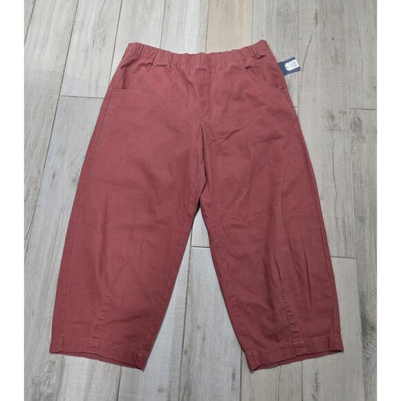 Women's Mid-Rise Barrel Leg Pull-On Pants - Universal Thread Size XL - Picture 5 of 9